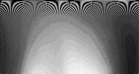 Halftone wave background. Curved gradient texture or pattern. Vertical gradie Stock Illustration