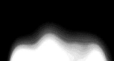 Halftone wave background. Curved gradient texture or pattern. Vertical gradie Stock Illustration