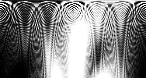 Halftone wave background. Curved gradient texture or pattern. Vertical gradie Stock Illustration