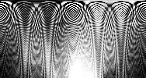 Halftone wave background. Curved gradient texture or pattern. Vertical gradie Illustrazione stock