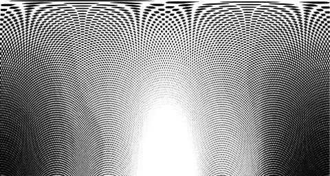 Halftone wave background. Curved gradient texture or pattern. Vertical gradie 스톡 일러스트