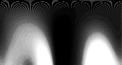 Halftone wave background. Curved gradient texture or pattern. Vertical gradie 스톡 일러스트