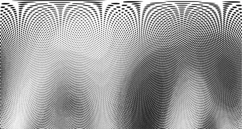 Halftone wave background. Curved gradient texture or pattern. Vertical gradie イラスト素材