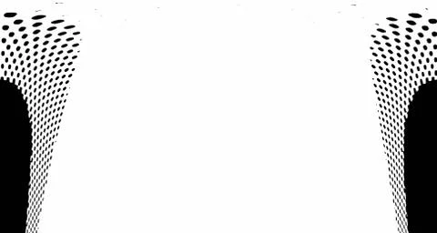 Halftone wave background. Curved gradient texture or pattern. Vertical gradie Stock Illustration