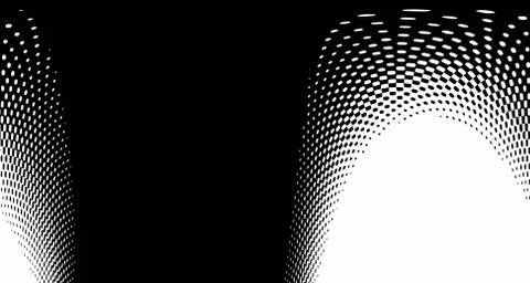 Halftone wave background. Curved gradient texture or pattern. Vertical gradie Stock Illustration
