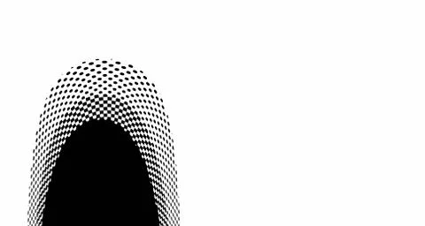 Halftone wave background. Curved gradient texture or pattern. Vertical gradie Stockillustratie