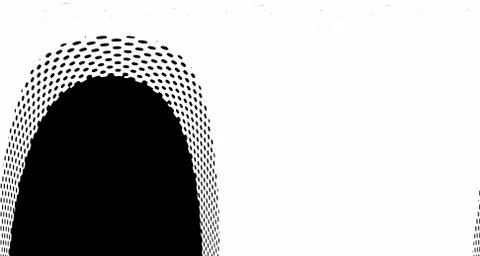 Halftone wave background. Curved gradient texture or pattern. Vertical gradie Illustrazione stock
