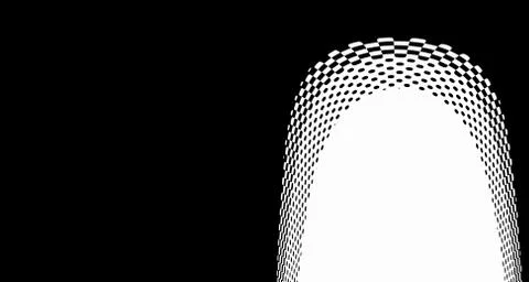 Halftone wave background. Curved gradient texture or pattern. Vertical gradie Stock Illustration