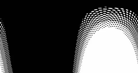 Halftone wave background. Curved gradient texture or pattern. Vertical gradie Stock Illustration