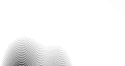 Halftone wave background. Curved gradient texture or pattern. Vertical gradie Illustrazione stock