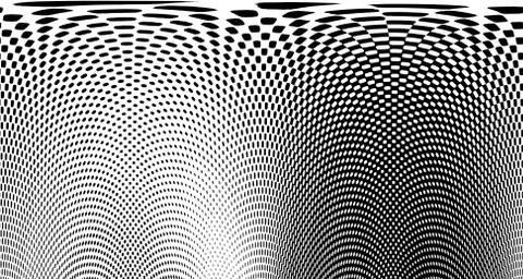 Halftone wave background. Curved gradient texture or pattern. Vertical gradie イラスト素材