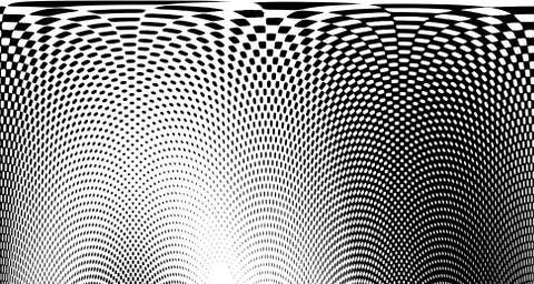 Halftone wave background. Curved gradient texture or pattern. Vertical gradie イラスト素材