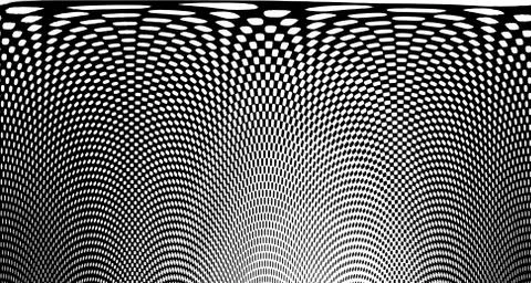 Halftone wave background. Curved gradient texture or pattern. Vertical gradie 스톡 일러스트