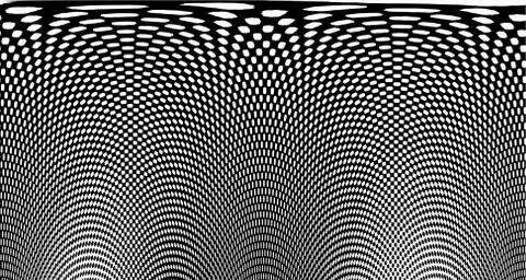 Halftone wave background. Curved gradient texture or pattern. Vertical gradie イラスト素材