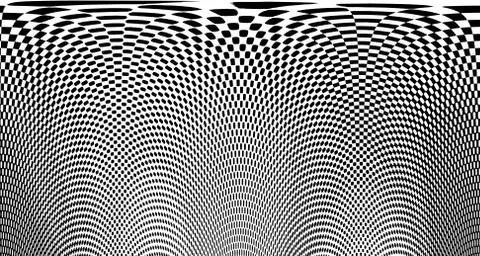 Halftone wave background. Curved gradient texture or pattern. Vertical gradie Stock Illustration