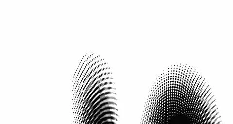 Halftone wave background. Curved gradient texture or pattern. Vertical gradie Stock Illustration