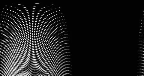 Halftone wave background. Curved gradient texture or pattern. Vertical gradie Stock Illustration
