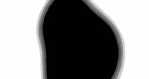 Halftone wave background. Curved gradient texture or pattern. Vertical gradie Stock Illustration