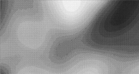 Halftone wave background. Curved gradient texture or pattern. Vertical gradie Illustrazione stock