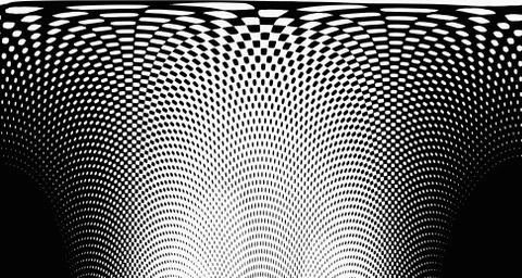 Halftone wave background. Curved gradient texture or pattern. Vertical gradie イラスト素材