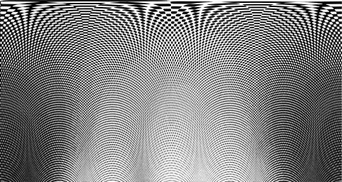 Halftone wave background. Curved gradient texture or pattern. Vertical gradie Illustrazione stock
