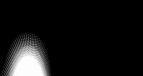 Halftone wave background. Curved gradient texture or pattern. Vertical gradie Illustrazione stock