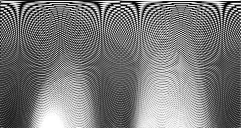 Halftone wave background. Curved gradient texture or pattern. Vertical gradie Stock Illustration