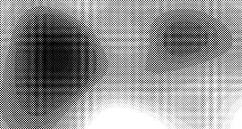 Halftone wave background. Curved gradient texture or pattern. Vertical gradie Illustrazione stock