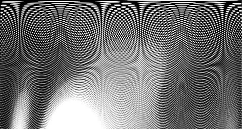 Halftone wave background. Curved gradient texture or pattern. Vertical gradie Stock Illustration