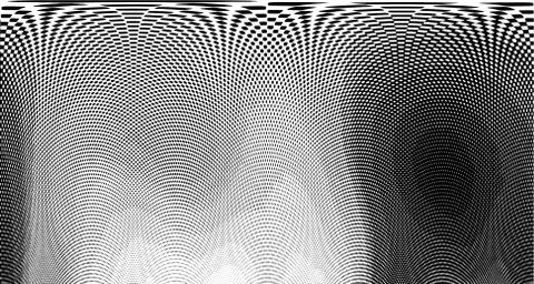 Halftone wave background. Curved gradient texture or pattern. Vertical gradie 스톡 일러스트