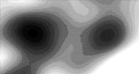 Halftone wave background. Curved gradient texture or pattern. Vertical gradie 스톡 일러스트