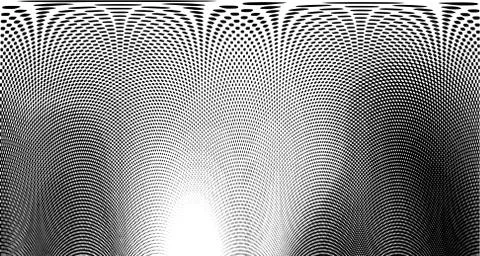 Halftone wave background. Curved gradient texture or pattern. Vertical gradie Stock Illustration