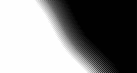 Halftone wave background. Curved gradient texture or pattern. Vertical gradie Stock Illustration