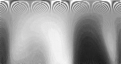 Halftone wave background. Curved gradient texture or pattern. Vertical gradie イラスト素材