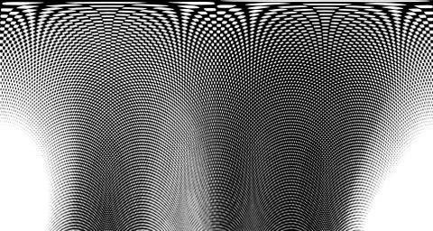 Halftone wave background. Curved gradient texture or pattern. Vertical gradie Stock Illustration