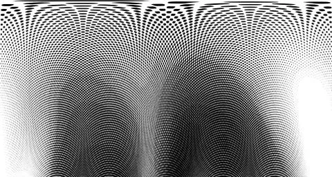 Halftone wave background. Curved gradient texture or pattern. Vertical gradie イラスト素材