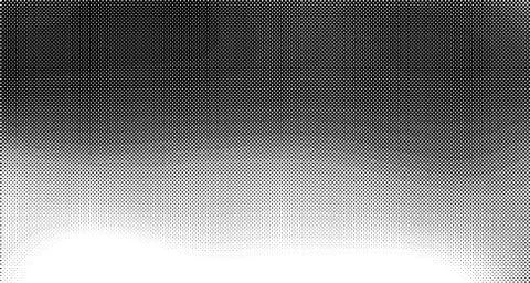 Halftone wave background. Curved gradient texture or pattern. Vertical gradie Illustrazione stock