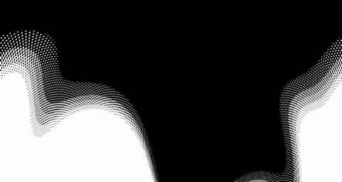 Halftone wave background. Curved gradient texture or pattern. Vertical gradie Stock Illustration