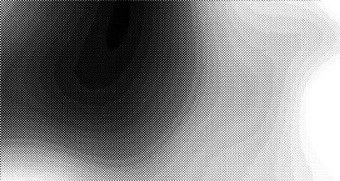 Halftone wave background. Curved gradient texture or pattern. Vertical gradie Illustrazione stock