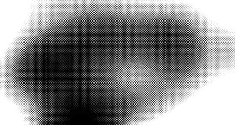 Halftone wave background. Curved gradient texture or pattern. Vertical gradie Illustrazione stock