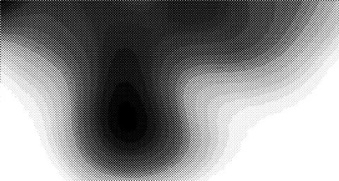 Halftone wave background. Curved gradient texture or pattern. Vertical gradie イラスト素材