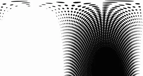 Halftone wave background. Curved gradient texture or pattern. Vertical gradie イラスト素材