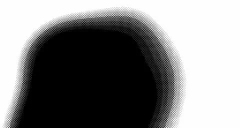 Halftone wave background. Curved gradient texture or pattern. Vertical gradie Illustrazione stock