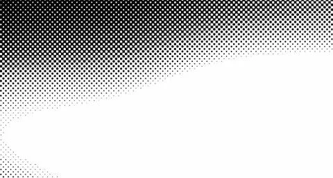 Halftone wave background. Curved gradient texture or pattern. Vertical gradie Stock Illustration