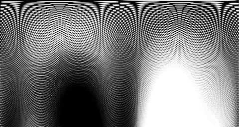 Halftone wave background. Curved gradient texture or pattern. Vertical gradie Stock Illustration