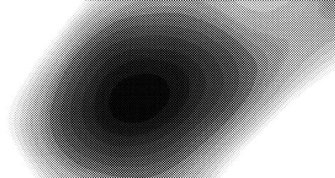 Halftone wave background. Curved gradient texture or pattern. Vertical gradie Illustrazione stock