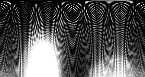 Halftone wave background. Curved gradient texture or pattern. Vertical gradie Stock Illustration