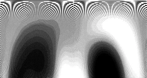 Halftone wave background. Curved gradient texture or pattern. Vertical gradie 스톡 일러스트
