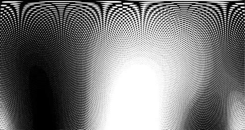 Halftone wave background. Curved gradient texture or pattern. Vertical gradie Illustrazione stock