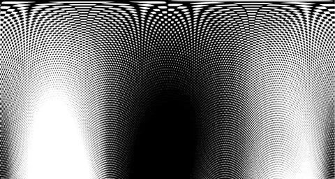 Halftone wave background. Curved gradient texture or pattern. Vertical gradie 스톡 일러스트
